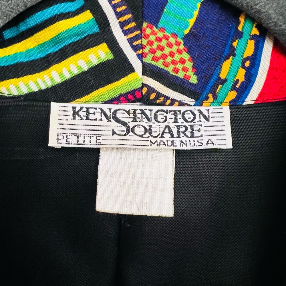 Vintage KenSington Square Jacket Size Medium 100% Rayon in excellent condition - Picture 8 of 8
